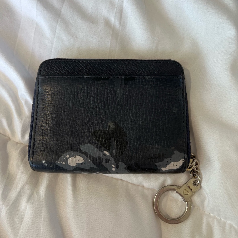 Kate Spade Navy Leather Keychain Wallet - Picture 3 of 3